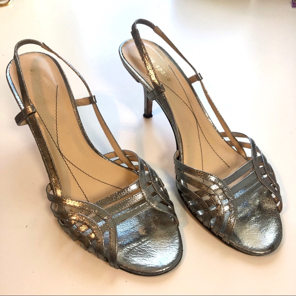 Kate Spade Silver Heels